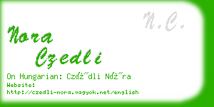 nora czedli business card